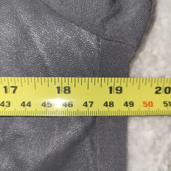 Majestic Fiilatures T Shirt French Touch Leather Front Size Small Gray With Flaw - Picture 8 of 10